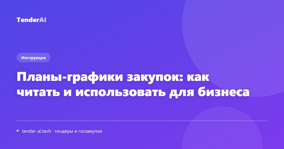 Планы-графики закупок: как читать и использовать для бизнеса